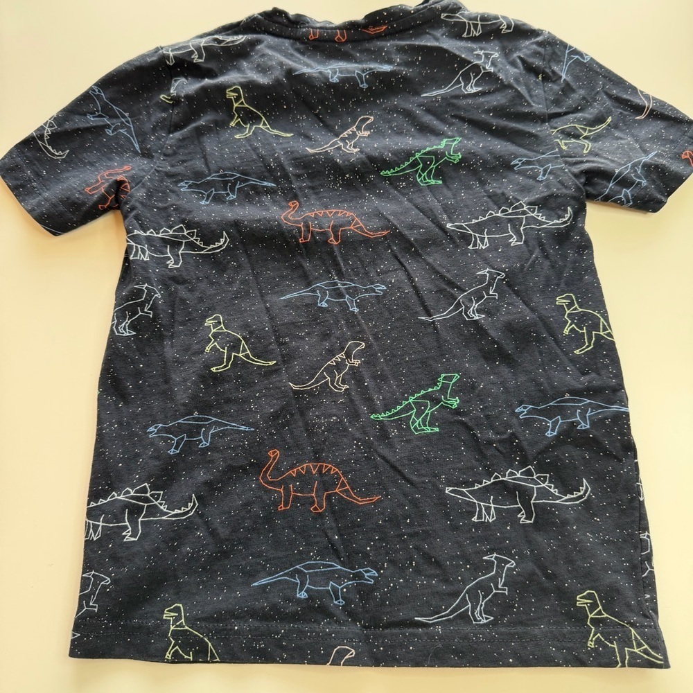 Dinosaur Print Short Sleeve Tee - Navy - Picture 5 of 5